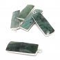 Emerald Charms; Gemstone Charms; Sterling Silver CharDIY Earrings 31.75X10.5mm 1 Pc Default Title