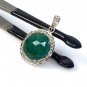 Emerald Diamond Pendant; NMay Birthstone Pendant Pave Diamond Pendant 1.20' x 0.75' Default Title