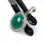 Emerald Diamond Pendant; NMay Birthstone Pendant Pave Diamond Pendant 1.20' x 0.75' Default Title