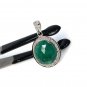 Emerald Diamond Pendant; NMay Birthstone Pendant Pave Diamond Pendant 1.20' x 0.75' Default Title