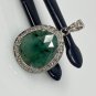 Emerald Diamond Pendant; NMay Birthstone Pendant Pave Diamond Pendant 1.25' x 0.75' Default Title