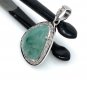 Emerald Diamond Pendant; NMay Birthstone Pendant Pave Diamond Pendant 1.25' x 0.80' Default Title