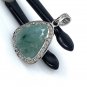 Emerald Diamond Pendant; NMay Birthstone Pendant Pave Diamond Pendant 1.25' x 0.80' Default Title