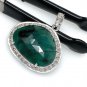 Emerald Diamond Pendant; NatuMay Birthstone Pendant Pave Diamond Pendant 1.25' x 1' Default Title