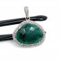 Emerald Diamond Pendant; NatuMay Birthstone Pendant Pave Diamond Pendant 1.25' x 1' Default Title
