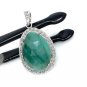 Emerald Diamond Pendant; NMay Birthstone Pendant Pave Diamond Pendant 1.40' x 0.80' Default Title