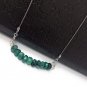 Emerald Necklace; GemstoneMay Birthstone Necklace Layering Necklace Healing Jewelry Default Title