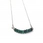 Emerald Necklace; GemstoneMay Birthstone Necklace Layering Necklace Healing Jewelry Default Title