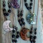 EMF 5G Shielding Neckalcce Crescent Moon Tigers Eye Shungite Hematite Black Tourmaline Tigers Eye