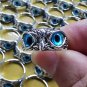 Emon Eye Owl Ring; Vintage Animal Open Statement Adjustable Finger Rings For Men Green
