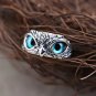 Emon Eye Owl Ring; Vintage Animal Open Statement Adjustable Finger Rings For Men Pink