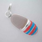 Enamel .925 Silver SLIPPER CHARM Charms 1796