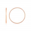 Endless Hoop Style Earrings in 14K Rose Gold Rose Gold