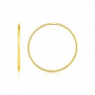 Endless Hoop Style Earrings in 14K Yellow Gold Yellow Gold
