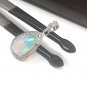 Ethiopian Opal PendaSterling Silver Opal Pendant Pave Diamond Jewelry Gifts for Her Default Title
