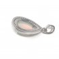 Ethiopian Opal PendaSterling Silver Opal Pendant Pave Diamond Jewelry Gifts for Her Default Title