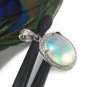 Ethiopian Opal PendaSterling Silver Opal Pendant Pave Diamond Jewelry Gifts for Her Default Title