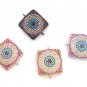 Evil Eye Charm; CZ Micro Pave Square Connector; Jewelry FinConnector Charms 22x17.5x3mm 1 Pc Gold
