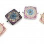 Evil Eye Charm; CZ Micro Pave Square Connector; Jewelry FinConnector Charms 22x17.5x3mm 1 Pc Gold