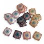 Evil Eye Connectors; CZ Connectors; Jewelry FBracelet Connectors Pave Connectors DIY Jewelry Gold
