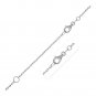Extendable Cable Chain in 14k White Gold (1.5mm)