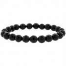 Faceted Onyx 8mm Beaded Stretch Bracelet B9201OF