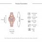 Fashion Belt Ladies Watch red