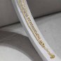 Fashion Double Layer Babysbreath Hollow Chain 925 Sterling Silver Bracelet Yellow Gold