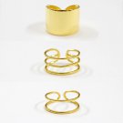 Fashion Double Triple Layers Wide 925 Sterling Silver Adjustable Ring #265 Double Layers Ring