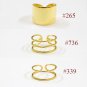 Fashion Double Triple Layers Wide 925 Sterling Silver Adjustable Ring #736 Triple Layers Ring