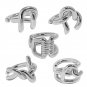 Fashion Irregular Lines Cross Winding 925 Sterling Silver Non-Pierced Earring(Single) SILV_4079