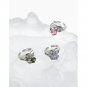 Fashion Irregular Round CZ 925 Sterling Silver Adjustable Ring Green CZ