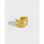 Fashion Simple Irregular River 925 Sterling Silver Non-Pierced Earring(Single) Rhodium (Single)