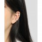 Fashion Simple Irregular River 925 Sterling Silver Non-Pierced Earring(Single) Yellow Gold (Single)