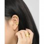 Fashion Simple Irregular River 925 Sterling Silver Non-Pierced Earring(Single) Yellow Gold (Single)