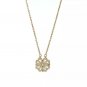 Folding Pendant Stainless Steel Magnetic Four Leaf Clover Heart Necklace Silver Heart Shaped