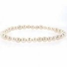 Freshwater Cultured White Pearl Stretch Bracelet B6023FPL