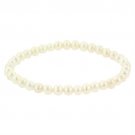Freshwater Cultured White Pearl Stretch Bracelet B9835FPL