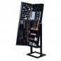 Full length vanity mirror and jewelry storage combination - Black Black