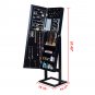 Full length vanity mirror and jewelry storage combination - Black Black