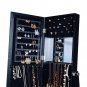 Full length vanity mirror and jewelry storage combination - Black Black