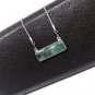 Gemstone Bar Necklace; Minimalist NeEmerald Silver Minimalist Jewelry Healing Jewelry Labradorite