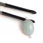 Gemstone Connectors; Aquamarine; Silver Connectors; AqJewelry Making DIY 27x15.75mm Default Title