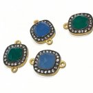 GemstJewelry Findings for DIY Jewelry Making Wholesale Bulk Jewelry Supplies 1 Pc Blue Chalcedony