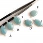 Gemstone Connectors; Silver Connectors; AquamaJewelry Making Natural Gemstone DIY B - 25x14x7