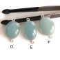Gemstone Connectors; Silver Connectors; AquamaJewelry Making Natural Gemstone DIY B - 25x14x7
