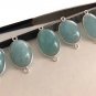 Gemstone Connectors; Silver Connectors; AquamaJewelry Making Natural Gemstone DIY B - 25x14x7