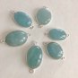 Gemstone Connectors; Silver Connectors; AquamaJewelry Making Natural Gemstone DIY B - 25x14x7