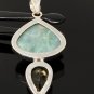 Gemstone Pendant - Larimar Bohemian Jewelry Larimar Pendant Sterling Silver Jewelry Default Title