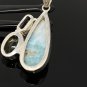 Gemstone Pendant - Larimar;Bohemian Jewelry Larimar Pendant Sterling Silver Jewelry Default Title